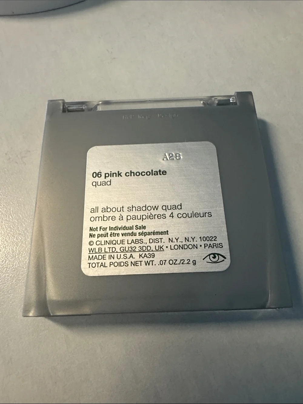 Clinique mini Quad Eyeshadow Palette - 06 pink chocolate